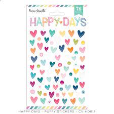 CV-HD017 Happy Days Puffy Stickers