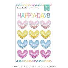 CV-HD018 Happy Days Puffy Hearts