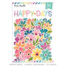 CV-HD014 Happy Days Floral Ephemera.