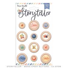 CV-ST018 Storyteller Wood Buttons