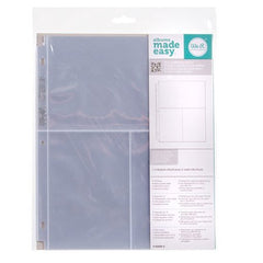 WRMK 8.5x11 Ring Page Protectors 1-4.75x8.5 & 2-6x4 10 Pack
