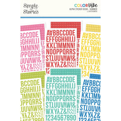 Color Vibe Alpha Sticker Book - Summer