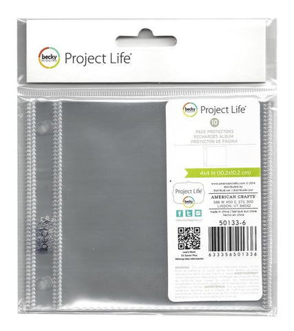 Project Life Instagram Page Protectors 4 x 4