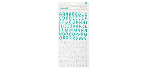 AC Thickers Chipboard Party me Hearty Aqua & White