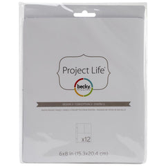 Project Life 6x8 Design 3 Page Protectors 12 Pack