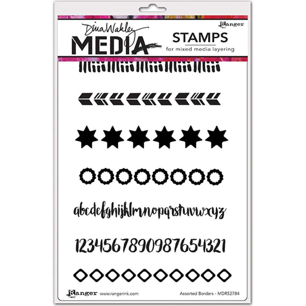 Dina Wakley Media Stamps Assorted Borders