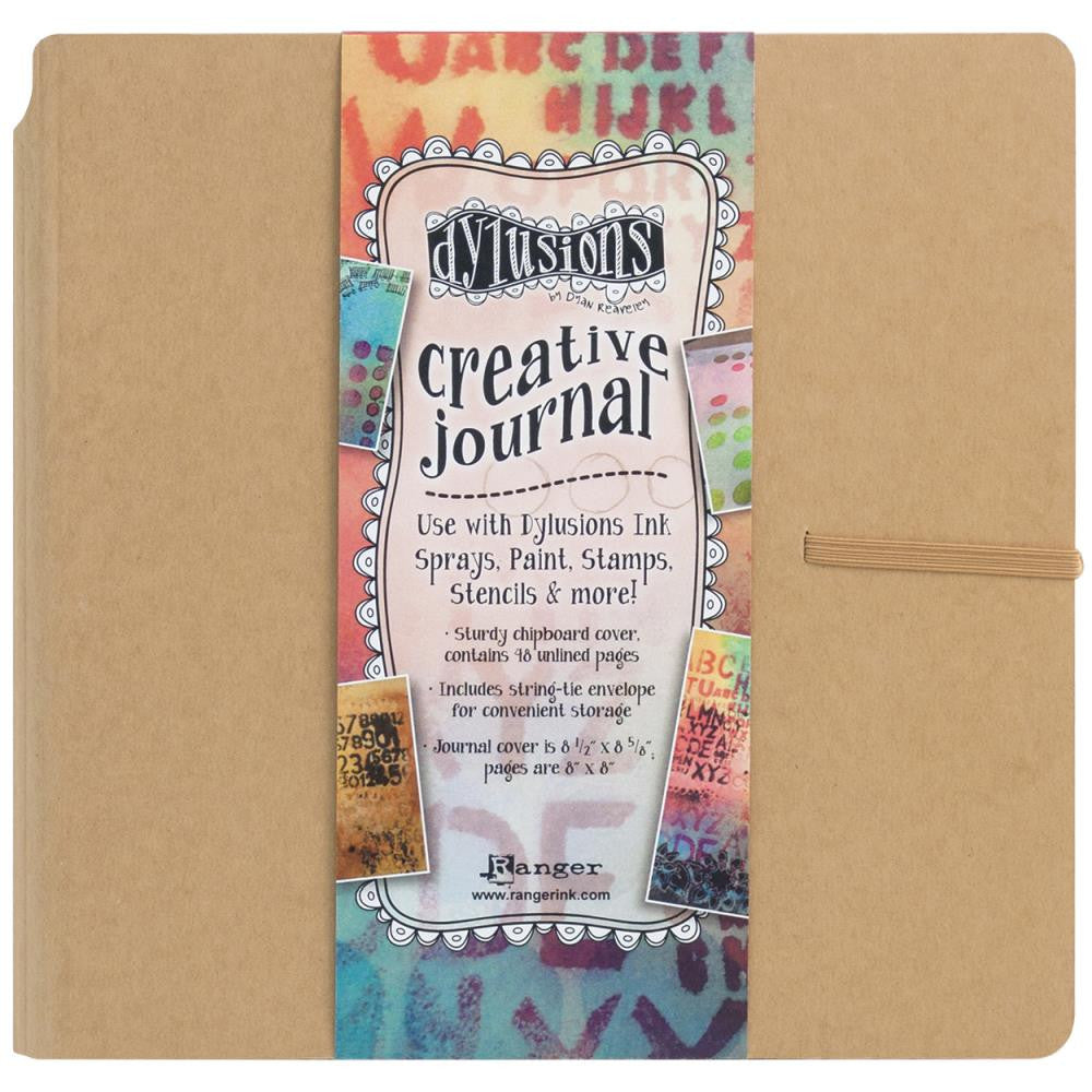 Dylusions Square Art Journal 8x8 White