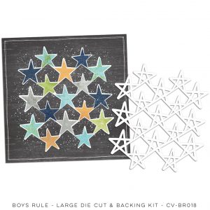 CV-BR018 Boys Rule 12x12 Die Cut Paper Kit