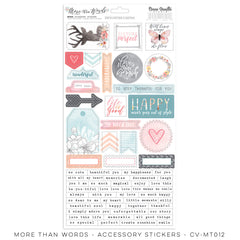 CV-MT012 More Than Words Accessory Stickers