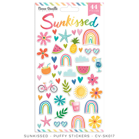 CV-SK017 Sunkissed Puffy Stickers