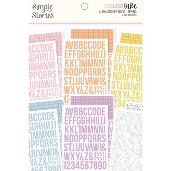 Color Vibe Alpha Sticker Book - Spring