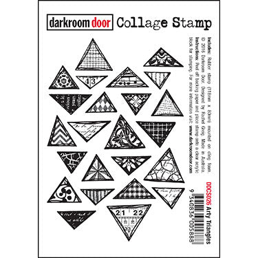 DRD Collage Stamp Arty Triangles