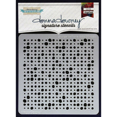 Donna Downey 8x8 Template Grunge Halftone Dots