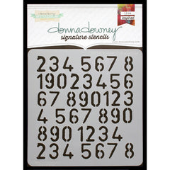 Donna Downey 8x8 Template Numbers Repeat