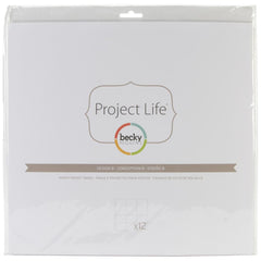 Project Life 12x12 Design A Page Protectors 12 Pack