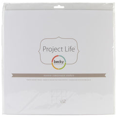 Project Life 12x12 Design B Page Protectors 12 Pack