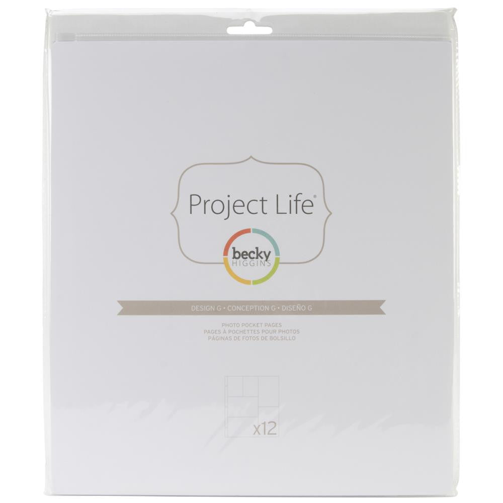 Project Life 12x12 Design G Page Protectors 12 Pack