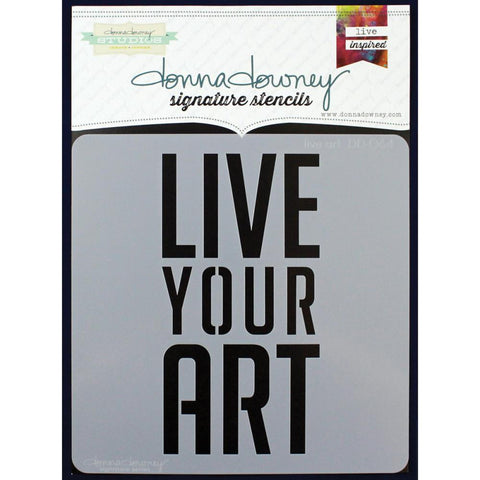 Donna Downey Signature Stencils 8x8 Live Art