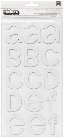AC Thickers Rootbeer Float white (each letter is 2 inches high)