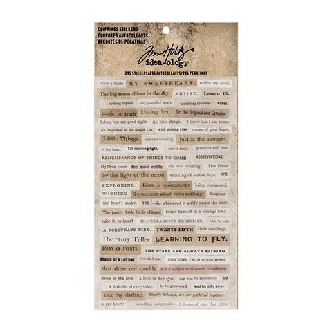 Tim Holtz idea-ology Clippings Stickers