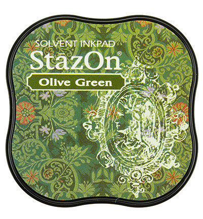 StazOn Midi Ink Pad Olive Green