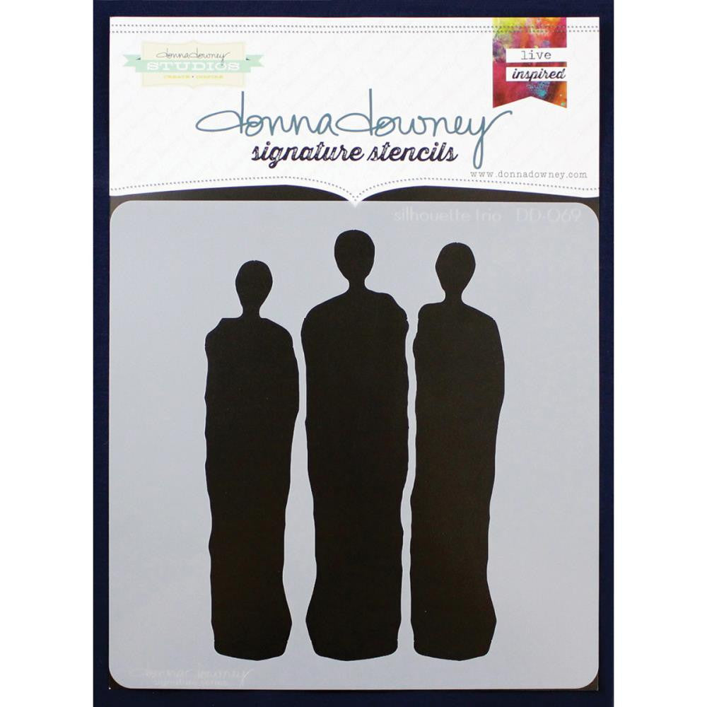 Donna Downey Signature Stencils 8x8 Silhouette Trio