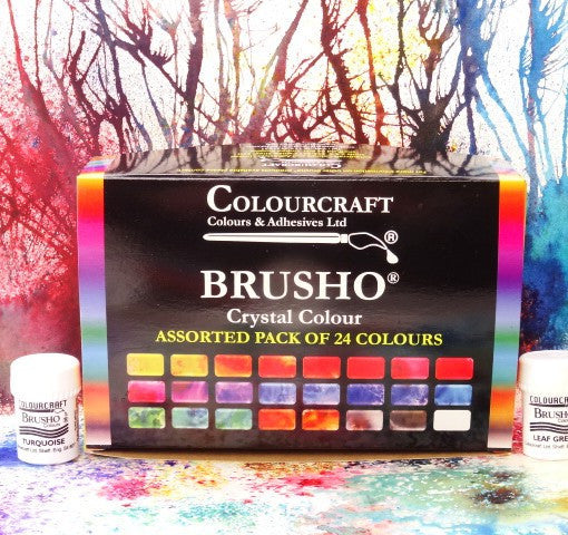 Brusho Crystal Colour Spritzer 24 Set