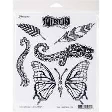 Dylusions Cling Stamps Flight Of Fancy