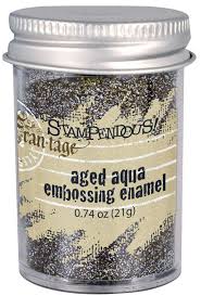 Stampendous Embossing Enamel Aged Aqua