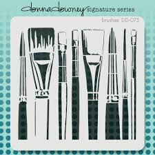Donna Downey 8x8 Stencil Brushes