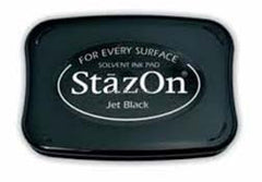 StazOn Solvent Ink Pad Jet Black