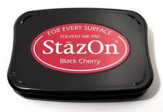 StazOn Solvent Ink Pad Black Cherry