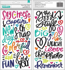 AC Thickers Colorful puffy stickers
