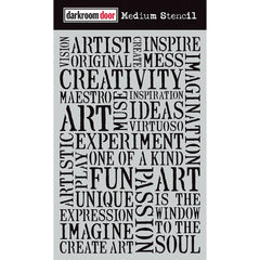 Darkroom door Medium Stencil 9”x6” Creativity