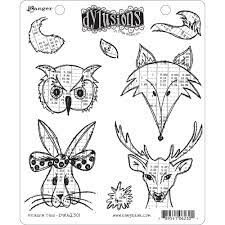 Dylusions Cling Stamps Heads N Tails