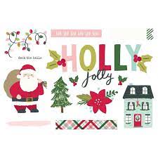 Simple Page pieces Holly Jolly