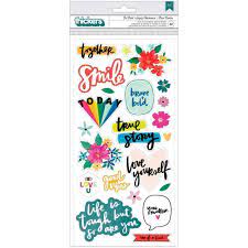 American Crafts Thickers Foam & Cardstock Phrase stickers Be Bold