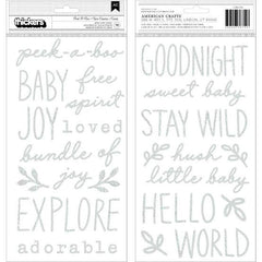 AC Thickers Peek-a-boo glitter puffy stickers