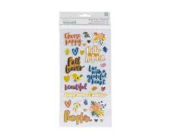 American Crafts Thickers Foam & Cardstock Phrase stickers Grateful