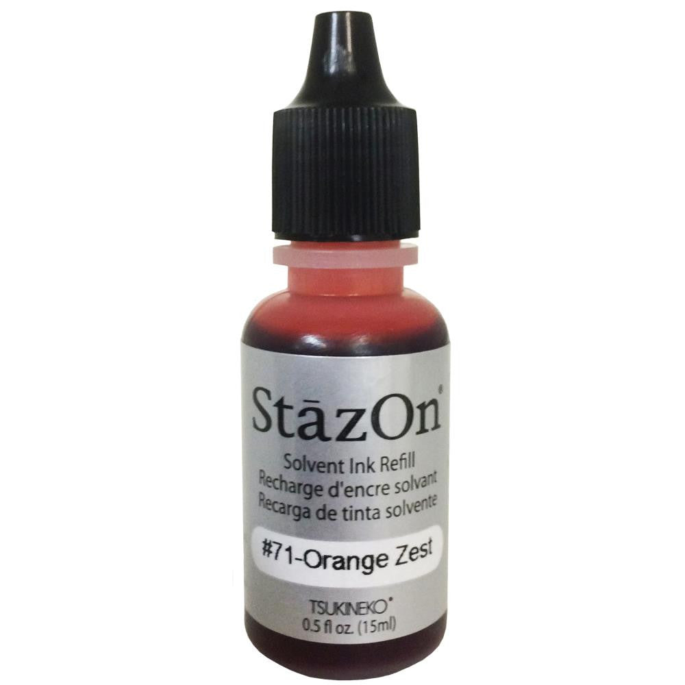 StazOn Solvent Ink Refill Orange Zest
